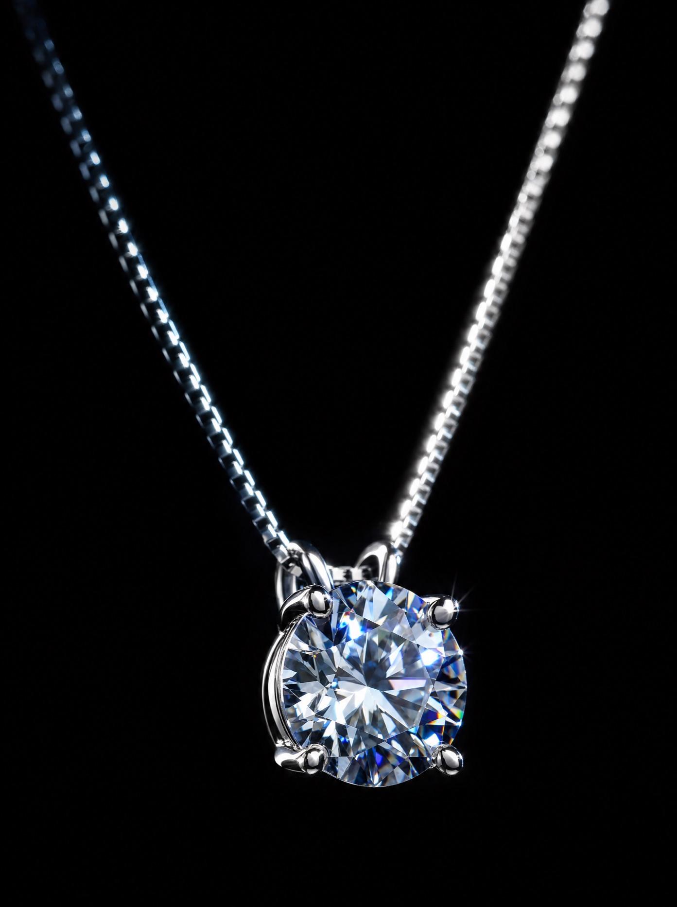 The Pendant — 1.10ct round brilliant