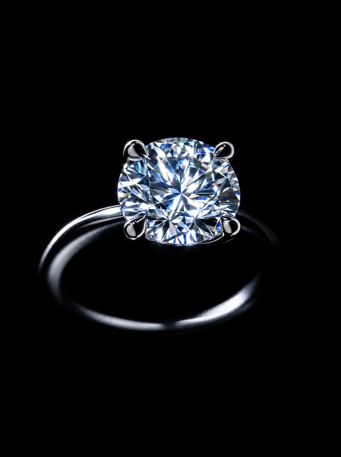 The Solitaire — 2.02ct round brilliant · D · IF